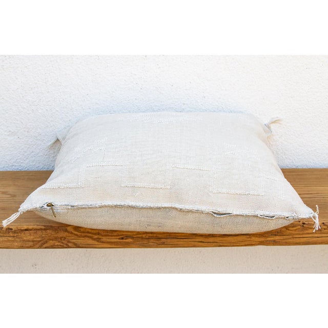 24" Kabash Linen Moroccan Silk Pillow For Sale - Image 4 of 7