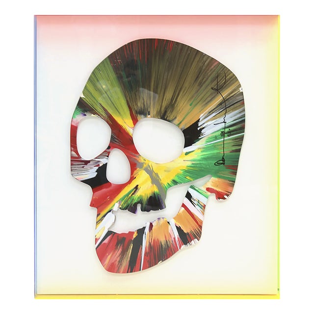 Damien Hirst, Skull Spin Painting, 2009, Acrylic Artwork For Sale