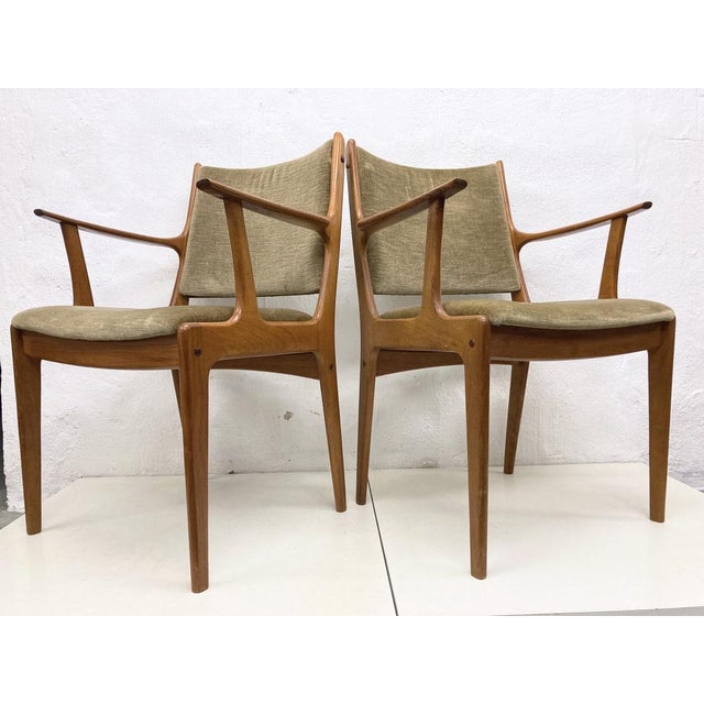 Danish Teak Armchairs by Johannes Andersen for Uldum Møbler, 1950s, Set of 2 For Sale - Image 9 of 12