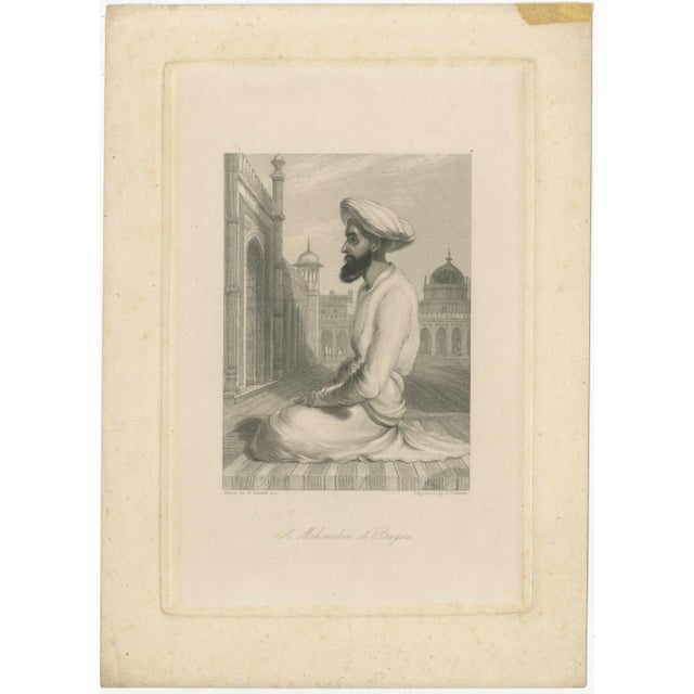 After Daniell, Muslim at Prayer, 1836, Engraving For Sale - Image 4 of 9