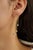 Contemporary 2.43ct Multi Sapphire Long Chain Drop Earrings in 14k Yellow Gold- A Pair For Sale In New York - Image 6 of 12