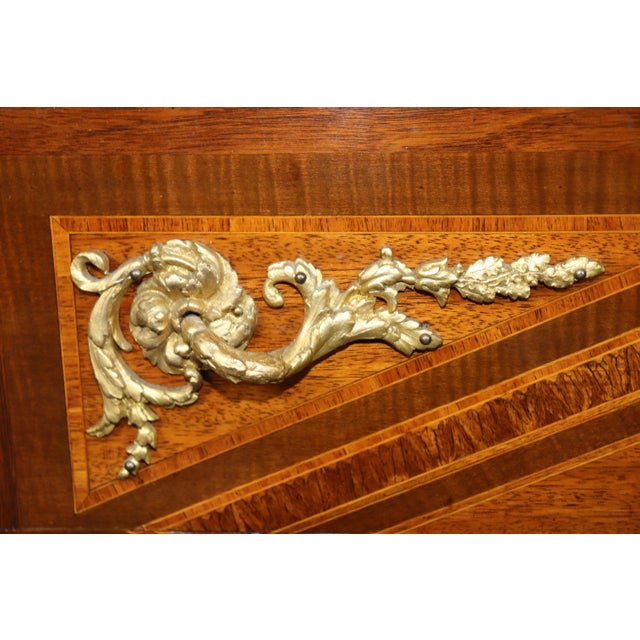 Pair Paul Sormani Antique Louis XVI Style Ormolu Mounted Commodes For Sale - Image 10 of 16