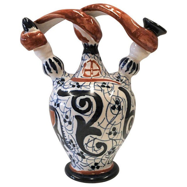 20th Century Spanish Glazed Cruche or Pitcher, Toledo, Spain For Sale - Image 9 of 9