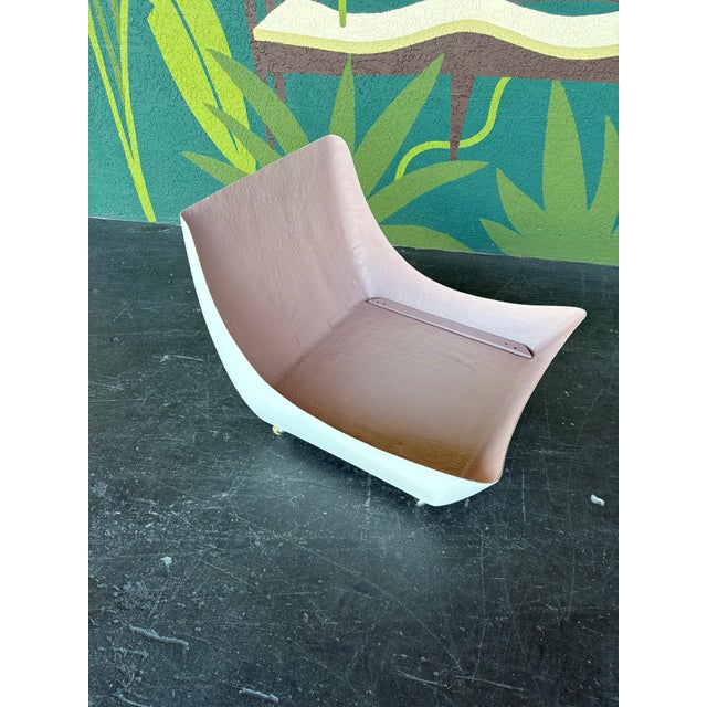 Pink Space Age Lounge Chair For Sale - Image 8 of 8