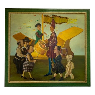 Vahram Davtian, Metaphysical Surreal Composition, 1997, Oil on Canvas For Sale