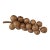 Vintage Mid-Century Modern Cluster of Teak Grapes For Sale