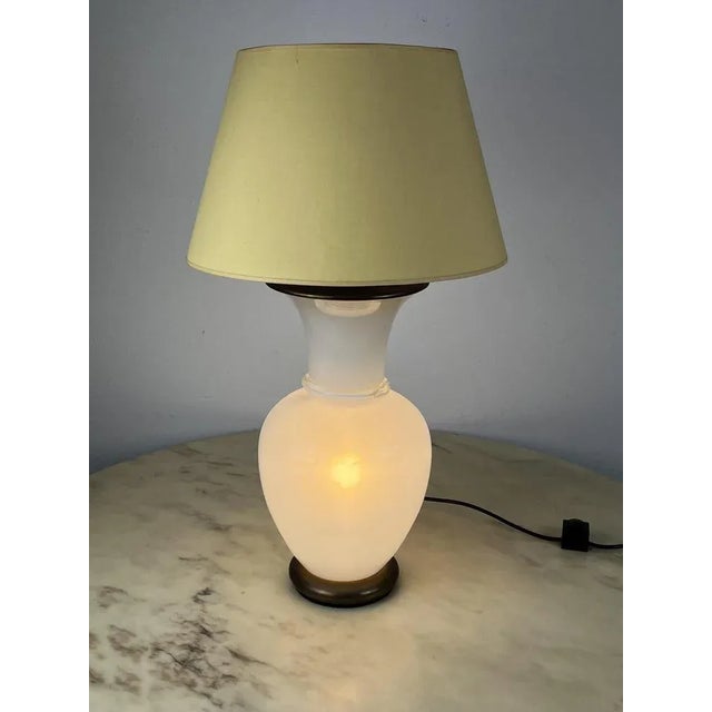 Murano and Otto Glass Table Lamp by F. Fabbian, Italy, 1970s For Sale - Image 4 of 12