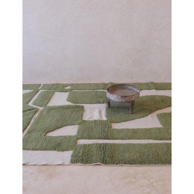 2020s Green Contemporary Moroccan Rug - 9.4 X 6.9 Ft For Sale - Image 5 of 8