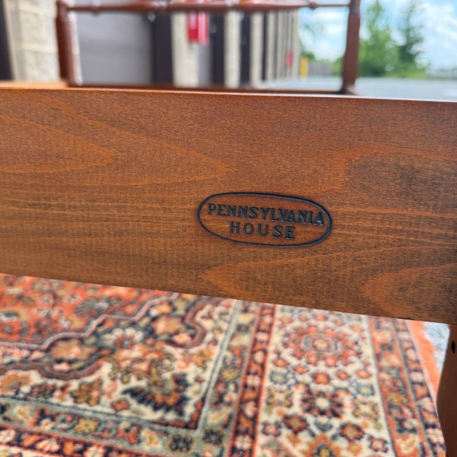 Vintage Pennsylvania House Traditional Solid Cherry Full Poster Bed Frame For Sale - Image 9 of 12