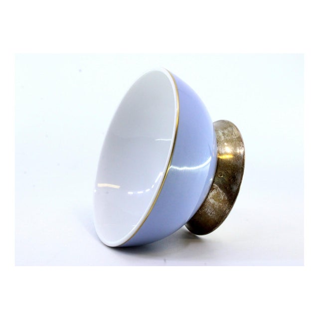 Porcelain Cup with Circular Gilded Silver Base For Sale - Image 4 of 8