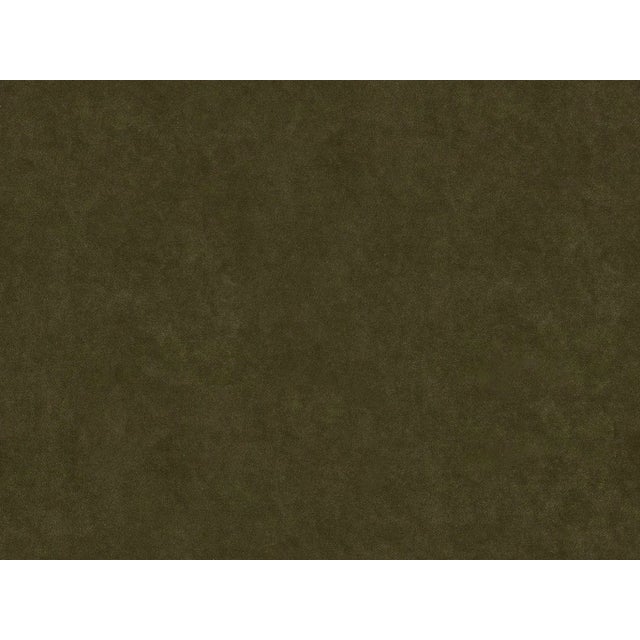 Contemporary Greta Left-Facing Sectional, Olive Velvet Swatch For Sale - Image 3 of 3