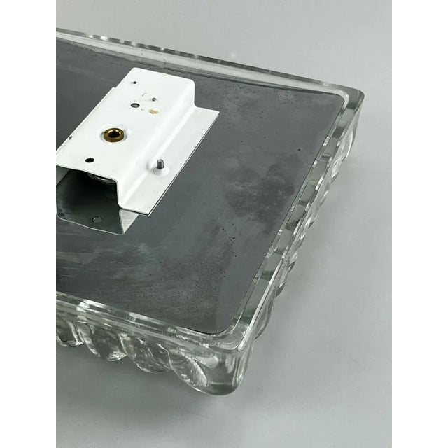 Mid-Century Space Age Wall Lamp in Ice Glass from Hustadt Leuchten For Sale - Image 4 of 13