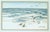 Coastal Vintage Signed "Shorebirds" Watercolor Painting For Sale - Image 3 of 5