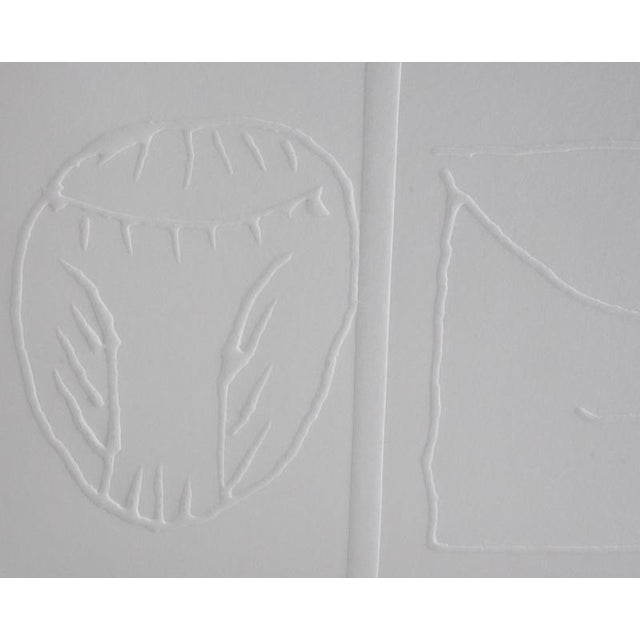 Pablo PICASSO (1881-1973)(after) The Five Owls Wood engraving by embossing Unsigned On Montval paper, 33 x 28 cm...