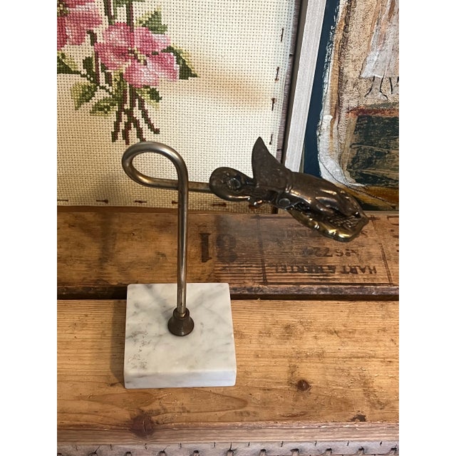 Stone Vintage Victorian Style Decorative Hand Clip With Stone Like Base For Sale - Image 7 of 8