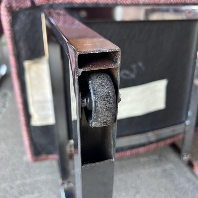 Set of 6 Thayer Coggin Chrome Dining Chairs on Hidden Wheels For Sale - Image 12 of 13