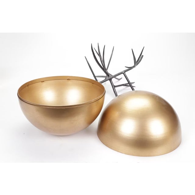 Arteriors Locust Thorn Gold Sphere Sculpture by Barry Dixon For Sale - Image 12 of 12