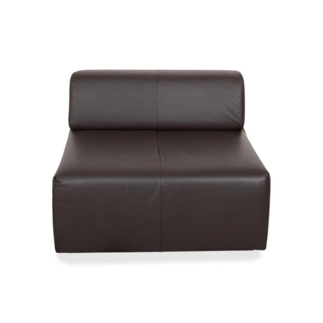 Freistil 185 Leather Armchair Brown by Rolf Benz For Sale - Image 15 of 16