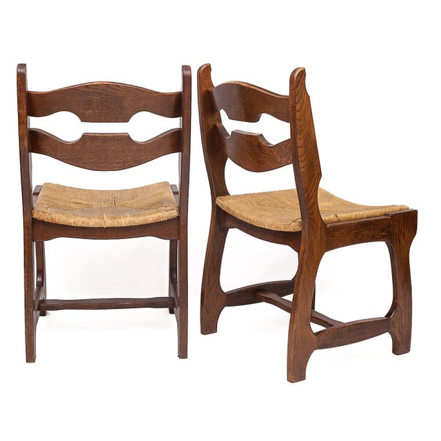 1950s Chairs by Guillerme and Chambron, 1950s, Set of 6 For Sale - Image 5 of 9