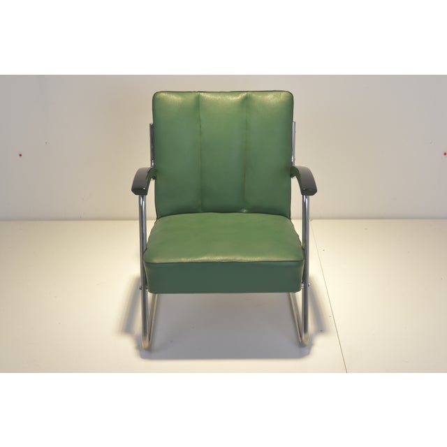 Mid-Century Modern Steel Tube Chair from Drabert, 1950 For Sale - Image 3 of 15