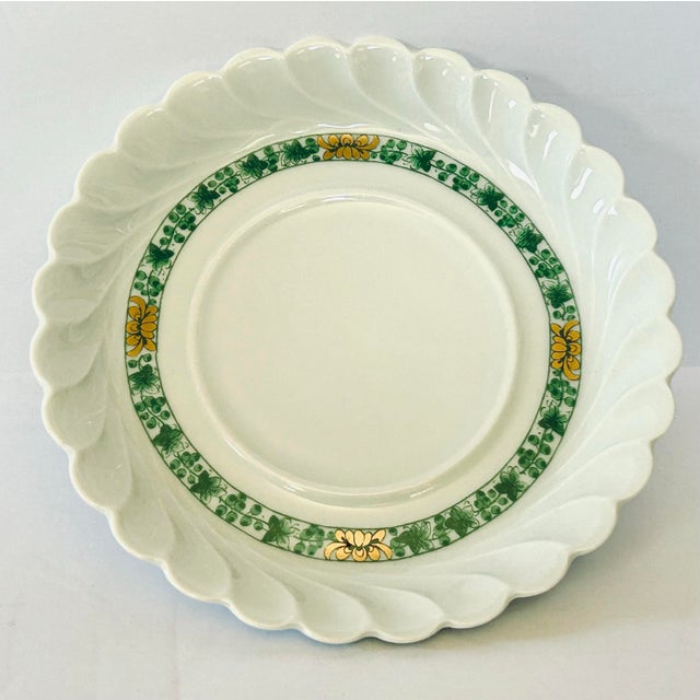 1960s 1960s Calais Haviland Limoges Flat Cup & Saucer Set For Sale - Image 5 of 11