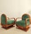 Art Deco Armchairs in Wood and Mohair Velvet, Set of 2 For Sale - Image 11 of 11