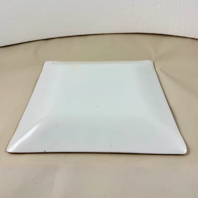 White Opal Glass Peace Dove Vide-Poche Plate, Briard, 1960s For Sale - Image 10 of 11