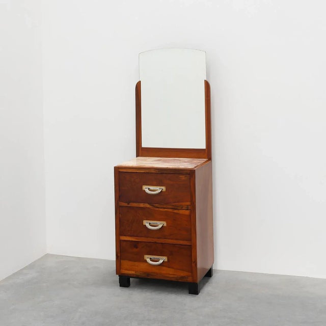 French Art Deco Dressing Table with Mirror, 1920s For Sale - Image 15 of 15