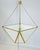 Modern "Lorino" Chandelier in Brass & White Glass by Julie Neill for Visual Comfort For Sale - Image 3 of 12