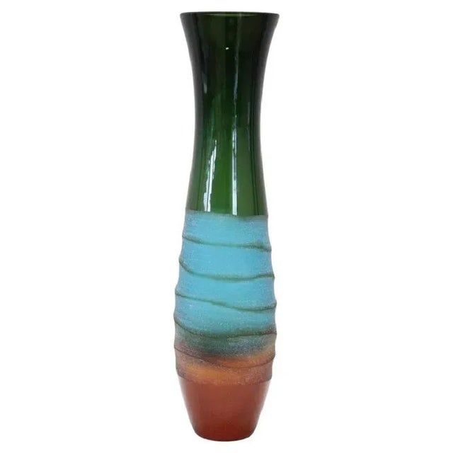 Multicolored Art Glass Vase by Villeroy & Boch, 1990s For Sale - Image 8 of 8