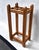 Chestnut Early 20th Century Arts and Crafts Mission Stickley Style Oak Wood Umbrella Stand For Sale - Image 8 of 17