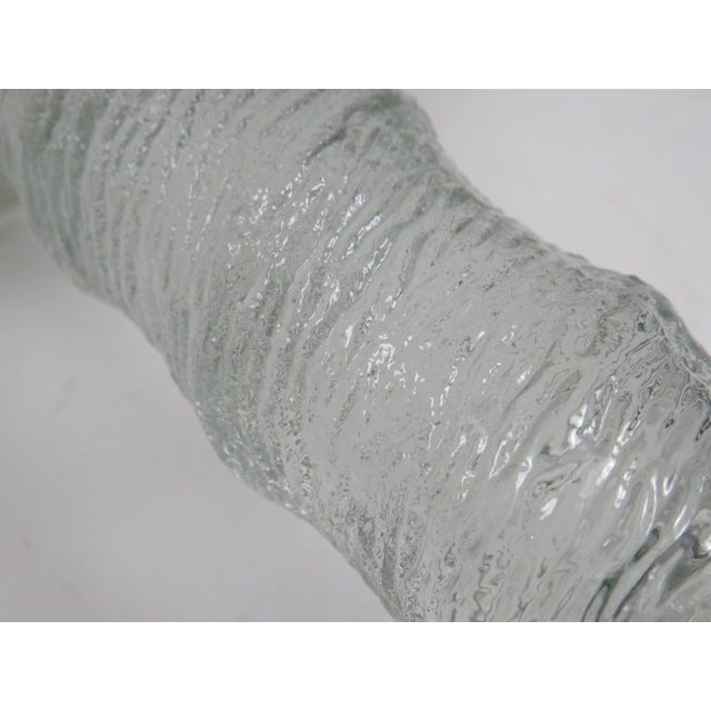 Iittala Mid-Century Modern Finnish Ice Glass Candleholder by Tapio Wirkkala for Iittala, 1969 For Sale - Image 4 of 6