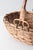 Vintage Woven Gathering Basket With Bamboo Handle For Sale - Image 10 of 13