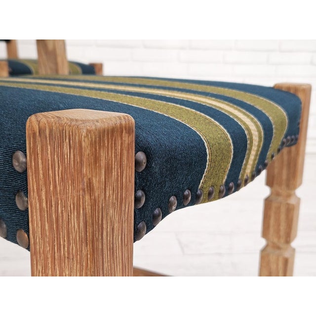 Danish Dining Chairs in Furniture Wool, 1970s, Set of 6 For Sale - Image 17 of 18
