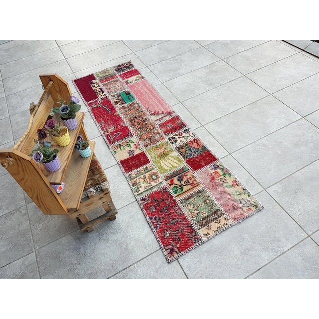 Vintage Striped Turkish Runner Rug For Sale - Image 10 of 10