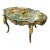 Monumental André Boulle Executive Desk & Dining Table With Glass Top, Gold Leaf & Bronze Details – Emerald Green French Palace Style For Sale