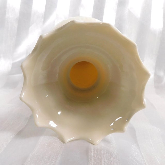 Contemporary Belleek Shamrock Eight Inch Island Vase For Sale - Image 3 of 4