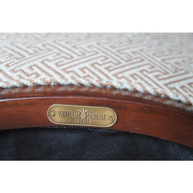 Early 21st Century Williams Sonoma French Art Deco Regency Style Cherry Dining Room Set For Sale - Image 5 of 17