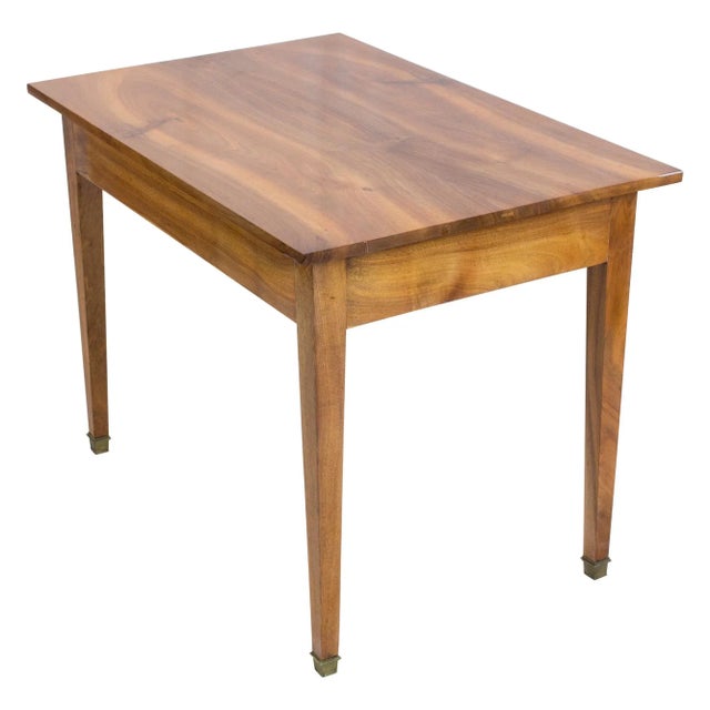 Antique Biedermeier Walnut Table For Sale - Image 4 of 7