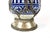 1950s Mid-Century Moroccan Hand Painted Cobalt Ceramic Decanter with Wire Filigree Detailing, 1950s For Sale - Image 5 of 14