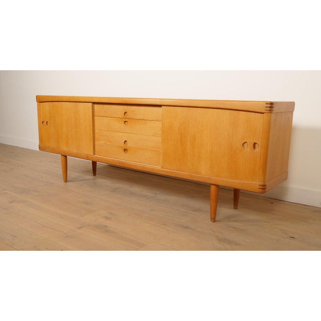 Mid-Century Modern Vintage Sideboard in Oak by H.W. Klein for Bramin For Sale - Image 3 of 15