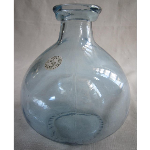 Vintage Vidrios Blue San Miguel Glass Vase Chairish