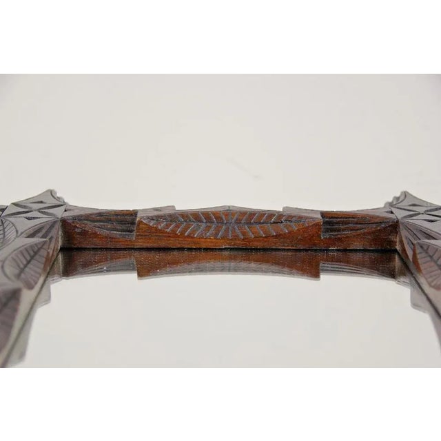 Hand-Carved Black Forest Mirror, Austria, 1890s For Sale - Image 14 of 17