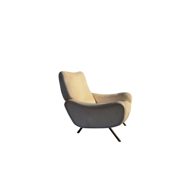 Cream Lady Lounge Chair by Marco Zanuso for Arflex, 1960s For Sale - Image 8 of 8