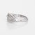 Mid 20th Century Mixed Cut Diamond Band Vintage 14k White Gold Ring Sz 8 For Sale - Image 4 of 7
