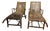Vintage Bamboo Wheeled Garden Lounge Chairs, 1930, Set of 2 For Sale