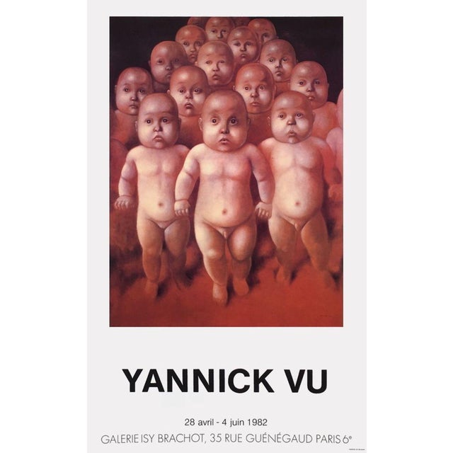 Surrealism 1982 Yannick Vu Isy Brachot Gallery Poster For Sale - Image 3 of 3