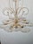 Frosted Glass and Brass Chandelier from Deknudt, Belgium, 1970s For Sale - Image 4 of 13