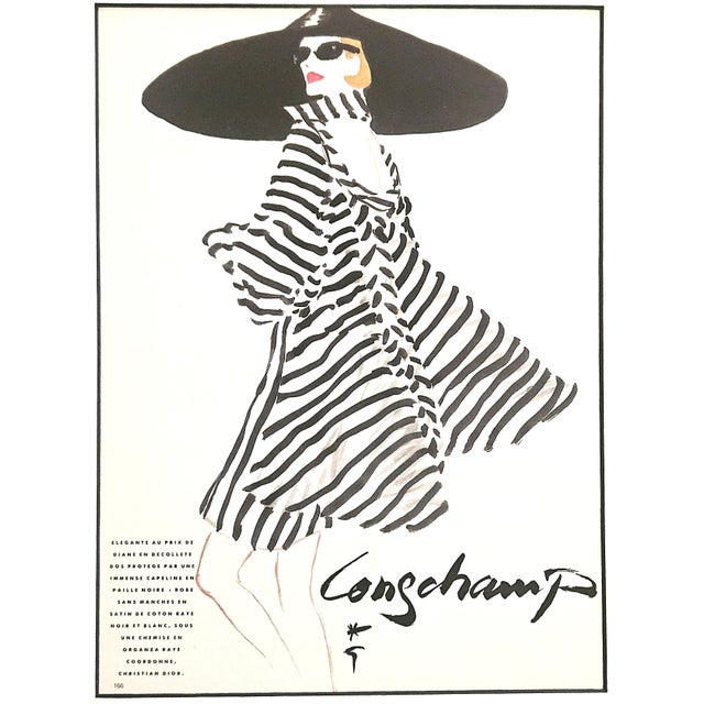 This is a RARE Christian Dior fashion design print for summer fashion that dates to 1991. It is a recent purchase. It...