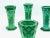 1980s Bohemian Glass & Malachite Vases or Liquer Glasses, 1980s, Set of 6 For Sale - Image 5 of 6